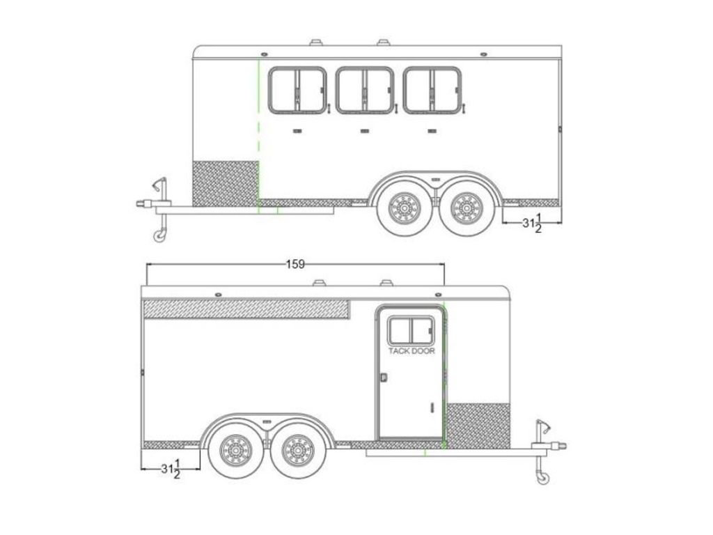 2023 Logan Coach Crossfire 3 Horse Bumper Pull - Image 8