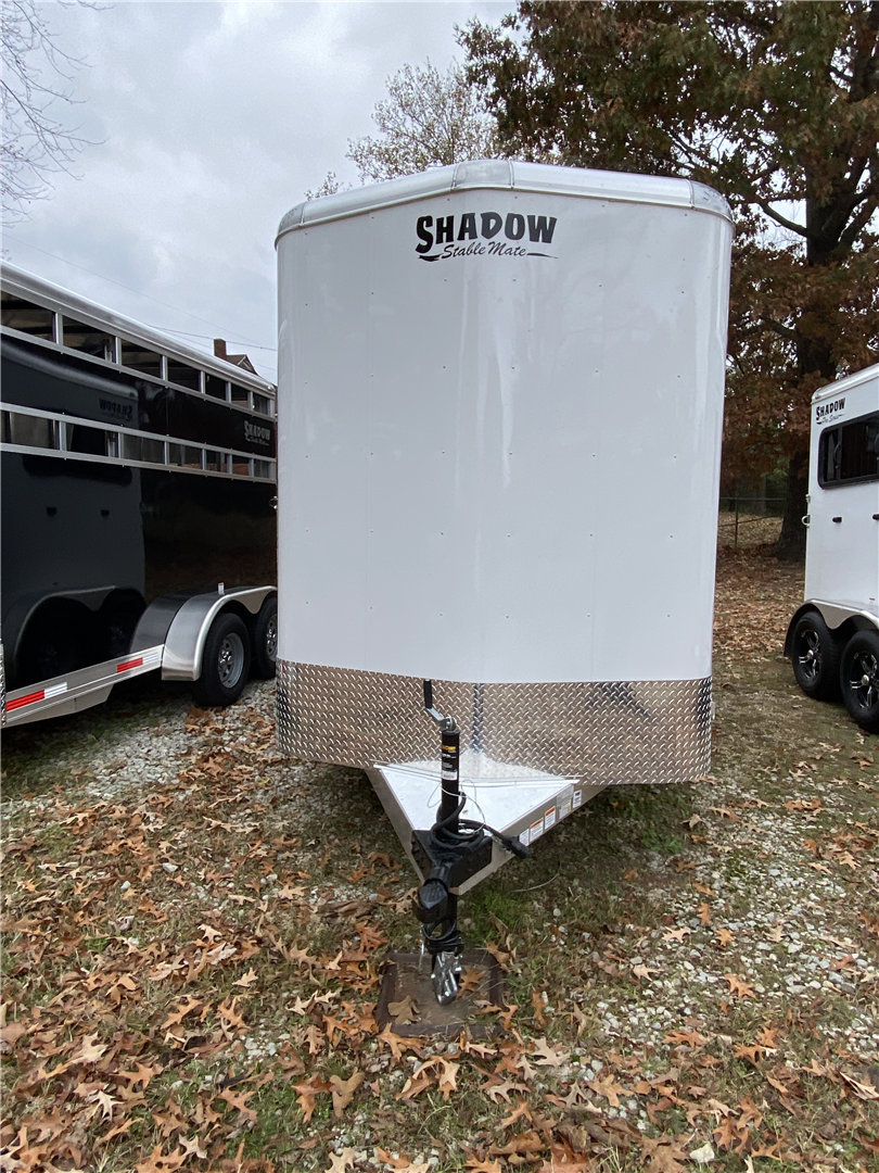 2024 Shadow Trailer 2 Horse Slant Load Bumper Pull w/ Escape Door & Ramp - Image 3
