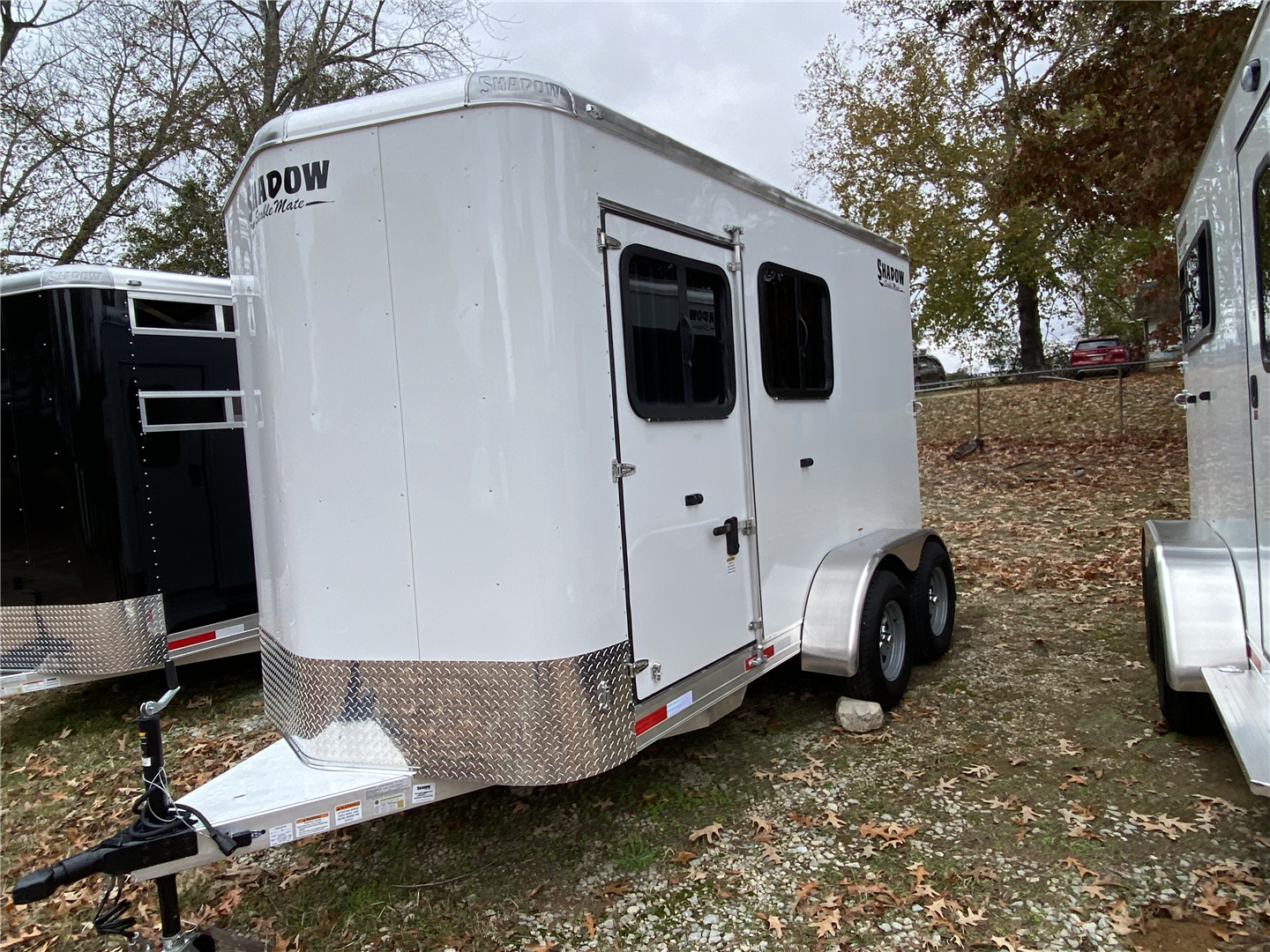 2024 Shadow Trailer 2 Horse Slant Load Bumper Pull w/ Escape Door & Ramp