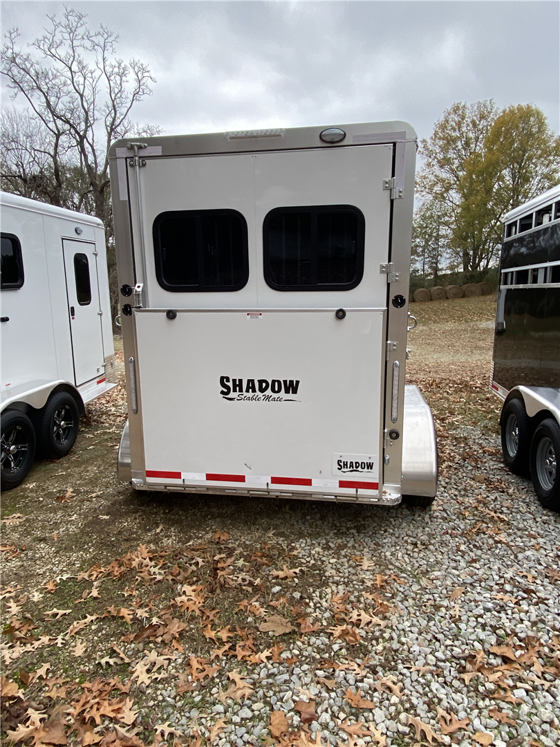 2024 Shadow Trailer 2 Horse Slant Load Bumper Pull w/ Escape Door & Ramp - Image 10