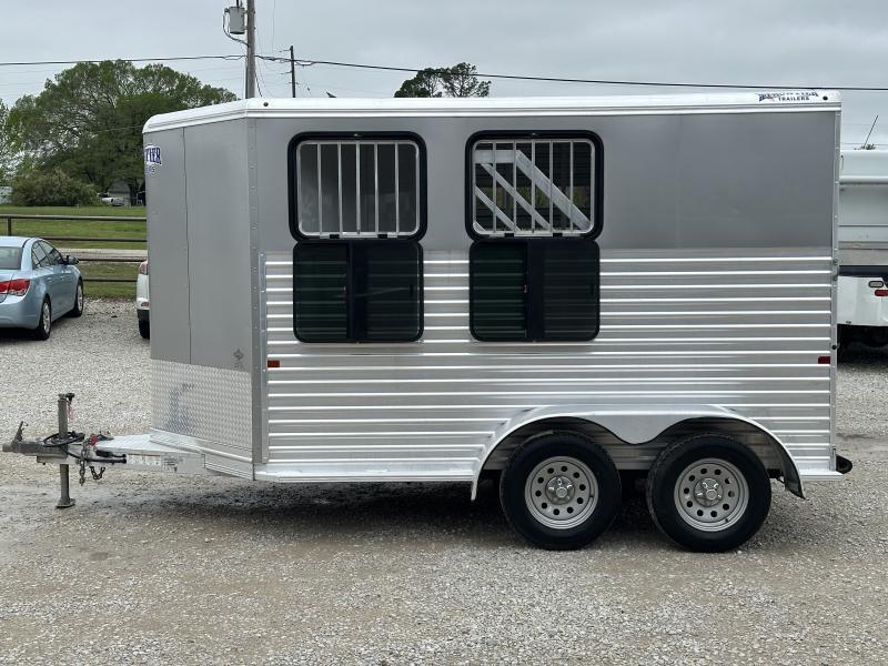 2019 Frontier 2 Horse Slant Load Stock Combo Bumper Pull - Image 2