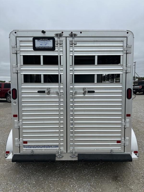 2019 Frontier 2 Horse Slant Load Stock Combo Bumper Pull - Image 5