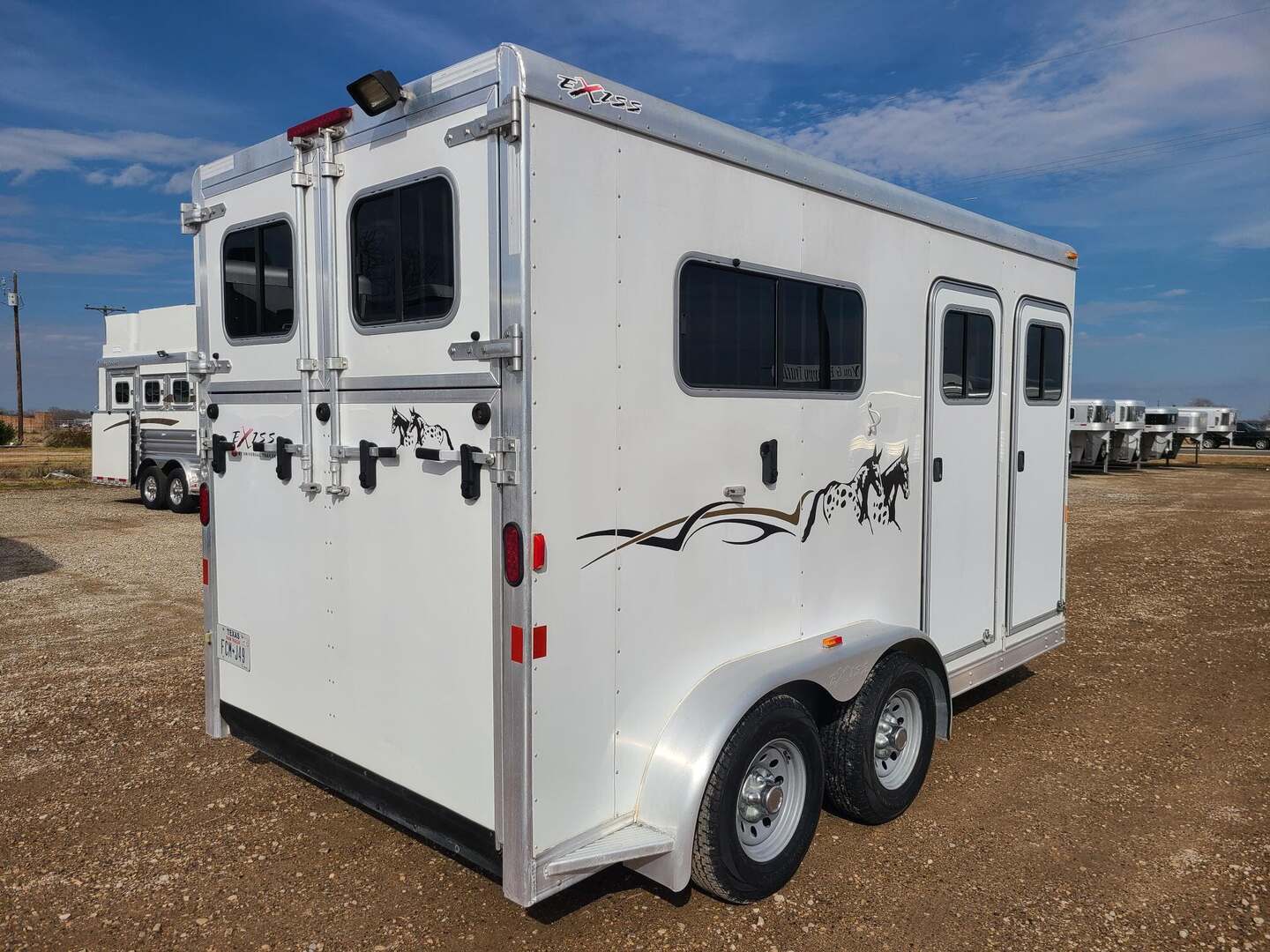 2013 Exiss 720 ST 2 Horse Warmblood Straight Load Bumper Pull